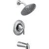 image:imageMoen T2233EP Eva Tub Shower System with Rainshower Showerhead without Valve ChromePack of 1