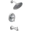 image:imageMoen T2253EP Brantford PosiTemp Tub and Shower Trim Kit with 8Inch EcoPerformance Rainshower Valve Required Chrome