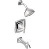 image:imageMoen T2693EP Voss PosiTemp Pressure Balancing EcoPerformance Tub and Shower Trim Kit Valve Required Chrome