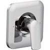image:imageMoen T2811BL Rizon PosiTemp Pressure Balancing Modern Shower Trim Kit Valve Required Matte BlackChrome