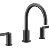 image:imageMoen T6223 Cia 2Handle HighArc Deck Mount Roman Tub Faucet Trim Kit Valve Required ChromeMatte Black with Optional Brushed Gold Accents