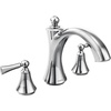 image:imageMoen T653ORB Wynford TwoHandle Non Diverter Roman Tub Faucet Oil Rubbed BronzeChrome