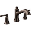 image:imageMoen T683 Dartmoor TwoHandle High Arc Roman Tub Faucet ChromeOil Rubbed Bronze