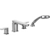 image:imageMoen T936 Rizon TwoHandle Low Arc Roman Tub Faucet with Hand Shower Trim without Valve ChromeFaucet without Valve