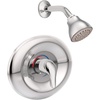 image:imageMoen TL2369EP Chateau SingleHandle PosiTemp EcoPerformance Tub and Shower Trim Kit Valve Required Chrome Showerhead Lever Handle and Tub Spout IncludedChrome