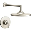 image:imageMoen TS22002BN Arris PosiTemp Pressure Balancing Modern Shower Trim Kit with 10Inch Rainshower Valve Required Brushed NickelBrushed Nickel