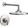 image:imageMoen TS22002BN Arris PosiTemp Pressure Balancing Modern Shower Trim Kit with 10Inch Rainshower Valve Required Brushed NickelChrome