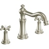 image:imageMoen TS22101BG Weymouth TwoHandle Roman Tub Faucet with Cross Handles Trim Kit Valve Required Brushed GoldBrushed Nickel