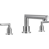 image:imageMoen TS93003BN Arris 2Handle Deck Mount Modern Roman Tub Faucet Trim Kit Valve Required Brushed NickelChrome