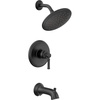 image:imageMoen UT2283EPBN Dartmoor MCORE 2Series 1Handle Tub and Shower Trim Kit Valve Required Brushed NickelMatte Black