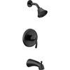 image:imageMoen UT2743EP Glyde MCORE 2Series 1Handle Tub and Shower Trim Kit Valve Required ChromeMatte Black