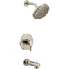 image:imageMoen UT3293BG Align MCORE 3Series 1Handle Tub and Shower Trim Kit Valve Required Brushed GoldBrushed Nickel