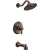 image:imageMoen UT3313 Belfield MCORE 3Series 1Handle Tub and Shower Trim Kit Valve Required ChromeOil Rubbed Bronze