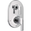 image:imageMoen UTS2611BL Doux MCORE 3Series 2Handle Shower Trim with Integrated Transfer Valve Valve Required Matte BlackChrome