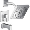 image:imageMoen UTS2713EPBN 90 Degree MCORE 2Series 1Handle Tub and Shower Trim Kit Valve Required Brushed NickelChrome