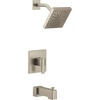 image:imageMoen UTS3713 90 Degree MCORE 3Series 1Handle Tub and Shower Trim Kit Valve Required ChromeBrushed Nickel
