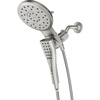 image:imageMoen Verso Brushed Nickel EightFunction 7 Wide Spray Shower Head and Detachable Handshower Combo with 72 Hose 220C3BNBrushed Nickel