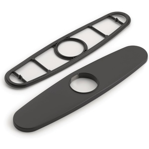 image:imageMoen 141002 Kitchen Faucet Escutcheon Deckplate for 3Hole Installation ChromeMatte Black