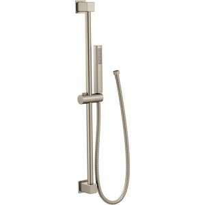 image:imageMoen 3988EPSRN OneFunction EcoPerformance Modern Handshower with 30Inch Slide Bar and 69Inch Hose Spot Resist Brushed NickelBrushed Nickel