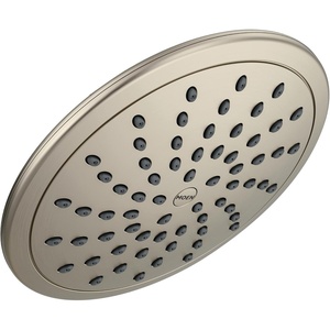 image:imageMoen 8Inch Fixed EcoPerformance Rainshower Showerhead Brushed Nickel 6345EPBNBrushed Nickel