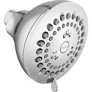 image:imageMoen Adler Chrome 35Inch 4Function Showerhead with various HighPressure Options Pressure Boosting Shower Head 23026Pack of 1