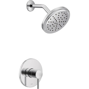 image:imageMoen Align Brushed Gold MCORE 3Series Shower Trim Kit with Wide Showerhead and Lever Handle Valve Required UT3292BGChrome