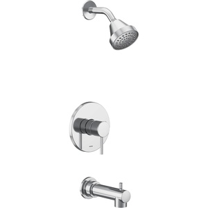 image:imageMoen Align Brushed Nickel MCORE 2Series 1Handle Tub and Shower Trim Kit Valve Required UT2193EPBNChrome