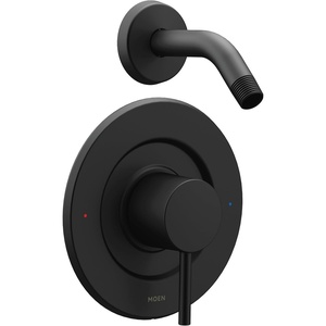 image:imageMoen Align Chrome PosiTemp Pressure Balancing Modern Shower Trim Kit without Showerhead Valve Required T2192NHMatte Black