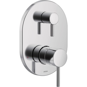 image:imageMoen Align MCORE 3Series 2Handle Shower Faucet Trim Kit Valve Required Tub and Shower Trim with Lever Handles Brushed Nickel UT3290BNChrome