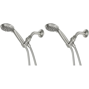 image:imageMoen Attune Shower Head with Handheld Sprayer 6 Handheld Shower Head Spray Settings Spot Resist Brushed Nickel Finish 218H0SRNPack of 2