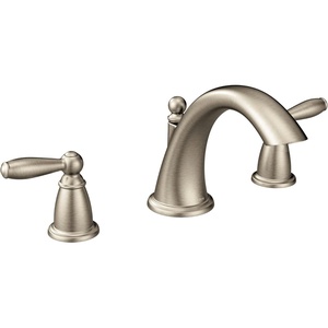 image:imageMoen Brantford Chrome 2Handle Deck Mount Roman Tub Faucet Trim Kit Valve Required T4943Brushed Nickel