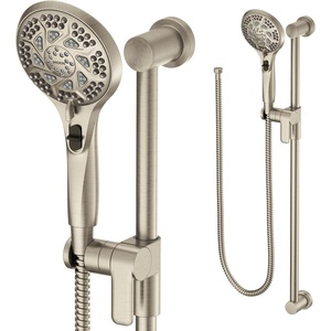 image:imageMoen Brushed Nickel 5Function Massaging Handshower with Toggle Pause Includes 30Inch Slide Bar and 69Inch Hose 3671EPBNBrushed Nickel