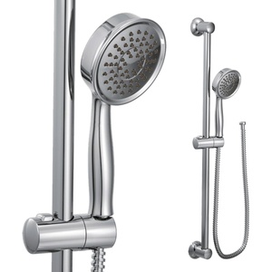 image:imageMoen Brushed Nickel High Single Function Pressure Handheld Showerhead with 69InchLong Hose and 24Inch Slide Bar 3668EPBNChrome