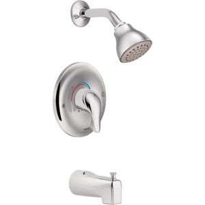 image:imageMoen Chateau Chrome Single Handle PosiTemp Pressure Balanced Shower Trim Kit TL182NHOne Size