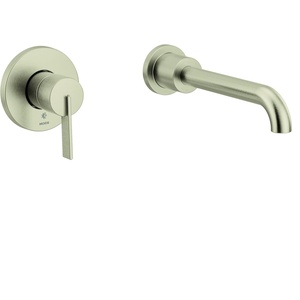 image:imageMoen Cia Brushed Gold Single Handle Wall Mount Tub Filler High Flow Tub Faucet with 10 Spout Reach WT6221BGBrushed Nickel