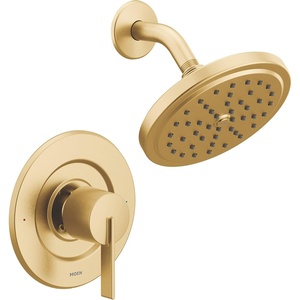 image:imageMoen Cia T2262EPBL PosiTemp Rain Shower 1Handle with EcoPerformance Shower Only Faucet Trim Kit Valve RequiredBrushed Gold