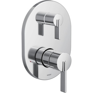 image:imageMoen Cia UT3331 MCORE 3Series 2Handle Shower Trim with Integrated Transfer Valve Valve Required ChromeChrome