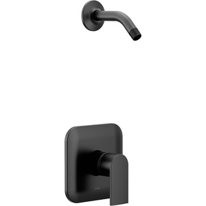 image:imageMoen Genta LX MCORE 2Series Shower Trim Kit with Handle Arm Valve and Showerhead Required Brushed Nickel UT2472NHBNMatte Black