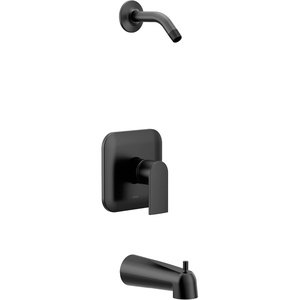 image:imageMoen Genta LX MCORE 2Series Shower Trim Kit with Handle Arm and Tub Spout Valve and Showerhead Required Chrome UT2473NHMatte Black