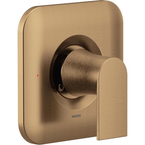 image:imageMoen Genta LX Matte Black Pressure Balancing Modern Shower Lever Handle PosiTemp Valve Required T2471BLBronzed Gold