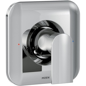 image:imageMoen Genta LX Matte Black Pressure Balancing Modern Shower Lever Handle PosiTemp Valve Required T2471BLChrome