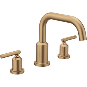 image:imageMoen Gibson TwoHandle Deck Mounted Modern Roman Tub Faucet Valve Required Matte Black T961BLBronzed Gold