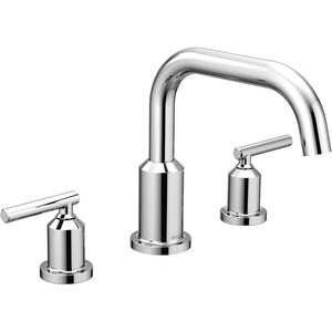 image:imageMoen Gibson TwoHandle Deck Mounted Modern Roman Tub Faucet Valve Required Matte Black T961BLChrome