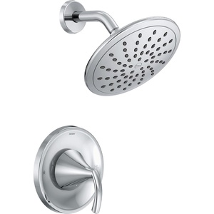 image:imageMoen Glyde Brushed Nickel Shower Only System with Rainshower Showerhead without Valve T2842EPBNChrome
