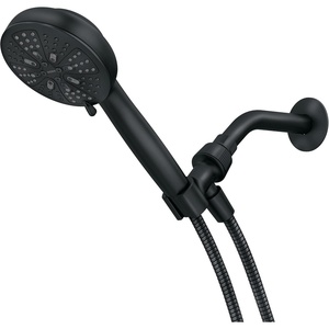 image:imageMoen Hydro Energetix Matte Black High Pressure Shower Head with Handheld Sprayer Featuring 8 Spray Settings 200H0BLPack of 1