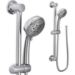 image:imageMoen Matte Black EcoPerformance 4Spray Pattern Detachable Handheld Showerhead with 69InchLong Hose and 30Inch Slide Bar 3669EPBLChrome