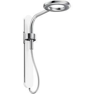 image:imageMoen N214R0BLC Spa Shower Rainshower Matte BlackChromeChromeWhite