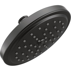 image:imageMoen S176EPBG EcoPerformance Single Function Round Shower Head with Immersion Rainshower Technology 7Inch Brushed GoldMatte Black