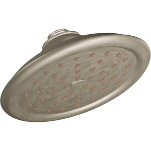 image:imageMoen S6310ORB ExactTemp 7 Single Function Rainshower Showerhead with Immersion Technology at 25 GPM Flow Rate Oil Rubbed BronzeBrushed Nickel