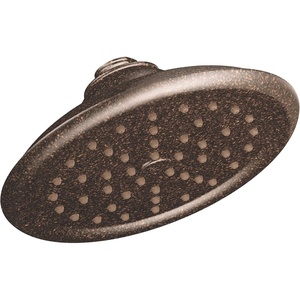 image:imageMoen S6310ORB ExactTemp 7 Single Function Rainshower Showerhead with Immersion Technology at 25 GPM Flow Rate Oil Rubbed BronzeOil Rubbed Bronze